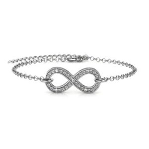 INFINITY-SWAROVSKI KRISTÁLYOS KARKÖTŐ - FEHÉR