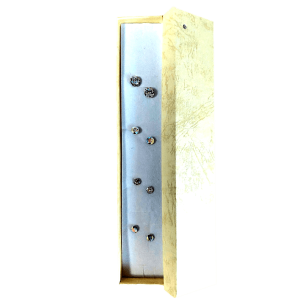 4 PÁR ÉKSZERDOBOZOS SWAROVSKI KRISTÁLYOS FÜLBEVALÓ KOLLEKCIÓ - FEHÉR