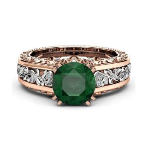 ADRINA- CIRKÓNIAKÖVES DIVATGYŰRŰ-zöld