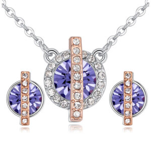 VIBRANT HOPE - LILA - SWAROVSKI KRISTÁLYOS ÉKSZERSZETT