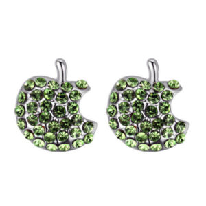 APPLES - ZÖLD - SWAROVSKI KRISTÁLYOS FÜLBEVALÓ