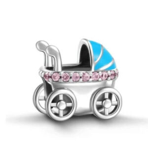 PANDORA STÍLUSÚ EZÜST CHARM - BABAKOCSI